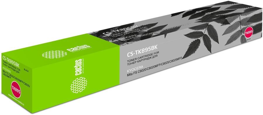 Тонер Картридж Cactus CS-TK895BK черный (12000стр.) для Kyocera Mita FS C8020/C8020MFP/C8025/C8025MFP