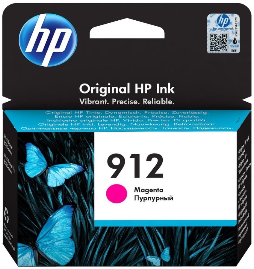 Картридж струйный HP 912 3YL78AE пурпурный (315стр.) для HP OfficeJet 801x/802x