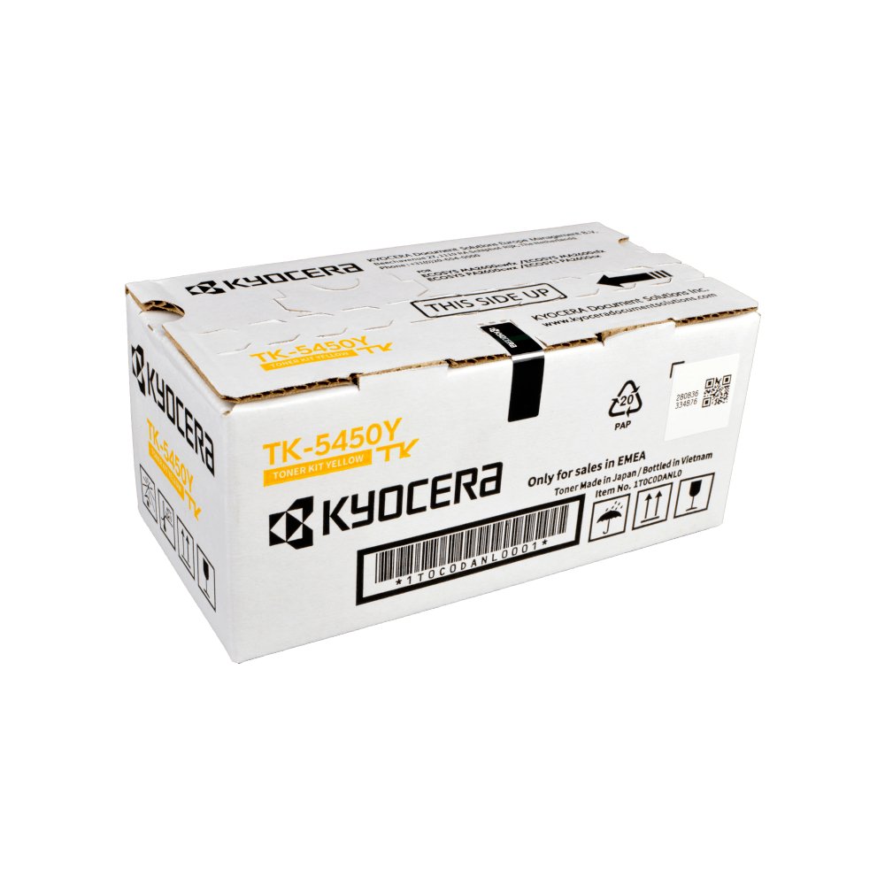 Картридж лазерный Kyocera TK-5450Y 1T0C0DANL0 желтый 3200стр для Kyocera Kyocera Ecosys PA2600cx, Ecosys PA2600cwx, Ecosys MA2600cfx