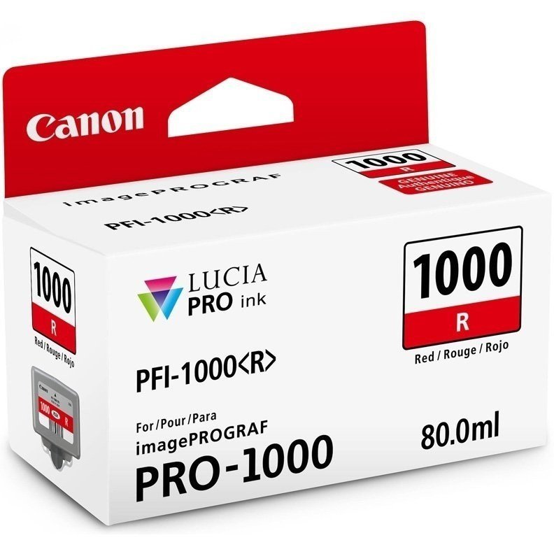 Картридж струйный Canon PFI-1000 R 0554C001 красный для Canon Pixma MG5740/MG6840/MG7740