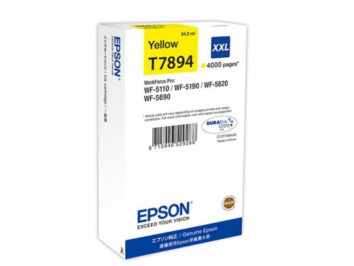 Картридж Epson C13T789440 WF-5xxx Series Ink Cartridge XXL Yellow