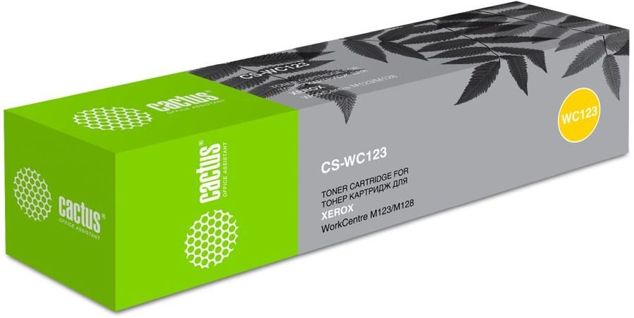 Тонер Картридж Cactus CS-WC123 (006R01182) черный для Xerox WorkCentre M123 M128 (30000стр.)