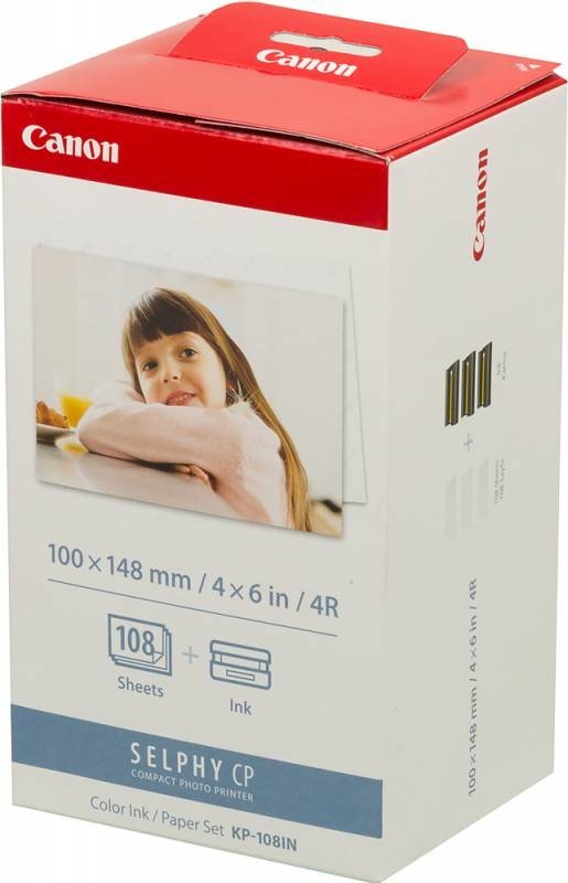 Набор для печати Canon KP-108IN (3115B001) 10x15/108л./белый для сублимационных принтеров