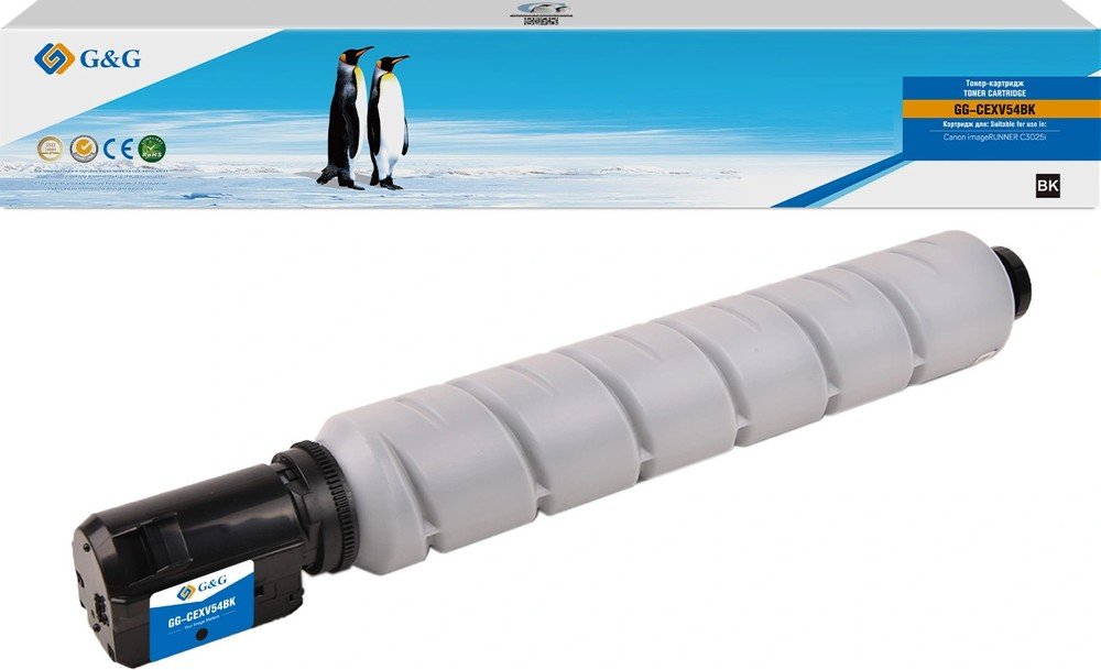 Картридж лазерный G&G GG-CEXV54BK C-EXV54 BK черный 15500стр для Canon imageRUNNER C3025i