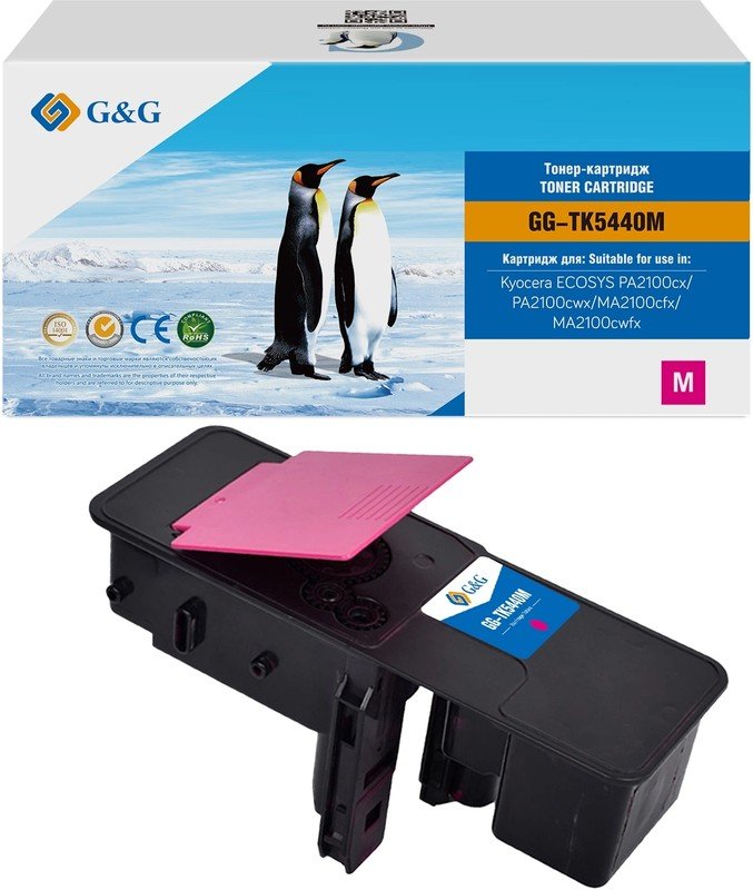 Картридж лазерный G&G GG-TK5440M TK-5440M пурпурный 2400стр для Kyocera ECOSYS PA2100cx/PA2100cwx/MA2100cfx/MA2100cwfx