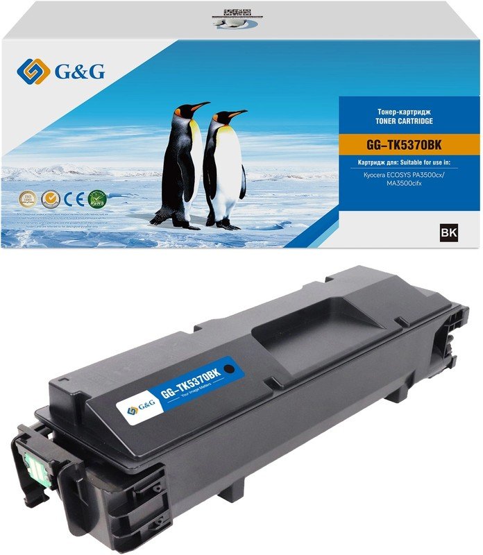Картридж лазерный G&G GG-TK5370BK черный 7000стр для Kyocera Ecosys PA3500cx/MA3500cifx