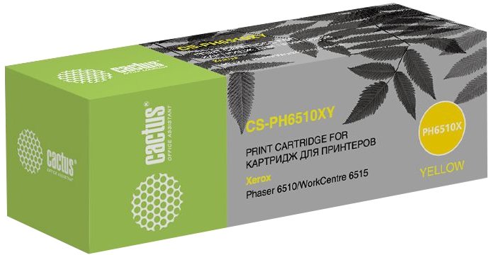 Тонер Картридж Cactus 106R03695 CS-PH6510XY желтый (4300стр.) для Xerox Phaser 6510/WC6515