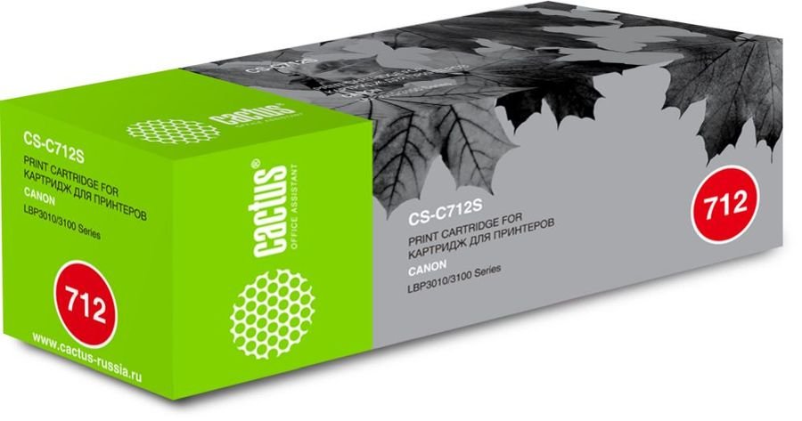 Картридж BLACK /3010/3020 1.5K CS-C712S CACTUS