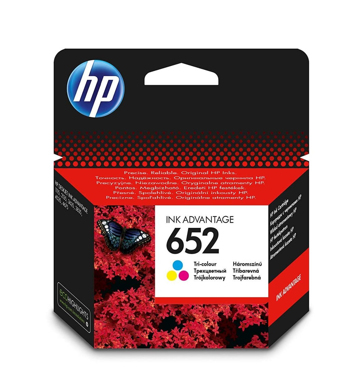Картридж струйный HP 652 F6V24AE многоцветный для HP DJ IA 1115/2135/3635/4535/3835/4675 (200стр.)