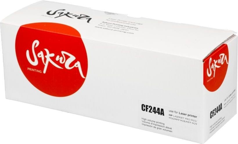 Картридж Sakura SACF244A для HP LJ Pro M15a/M15w/ M28a/M28w, черный, 1 000 к.