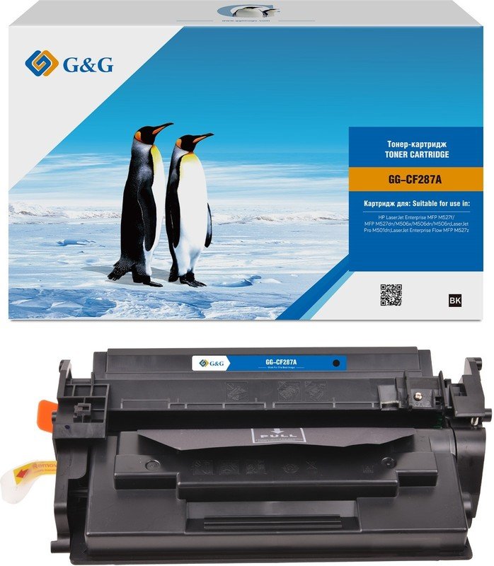 Картридж лазерный G&G GG-CF287A черный 9000стр для HP LJ M506dn/M506n/M506x