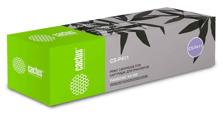 Тонер Картридж Cactus CS-P411 черный для Panasonic KXMB2000/MB2010/MB2020 (2000стр.)