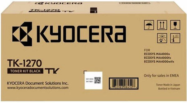 Картридж лазерный Kyocera TK-1270 1T0C140NL0 черный 10000стр для Kyocera MA4000x/MA4000fx/MA4000wifx
