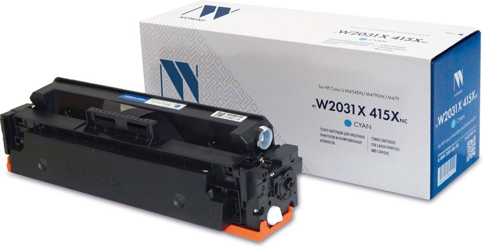 Картридж NV Print NV-W2031X-415X-C Cyan совместимый для HP Color LaserJet M454DN/M479DW/M479 (6000k)