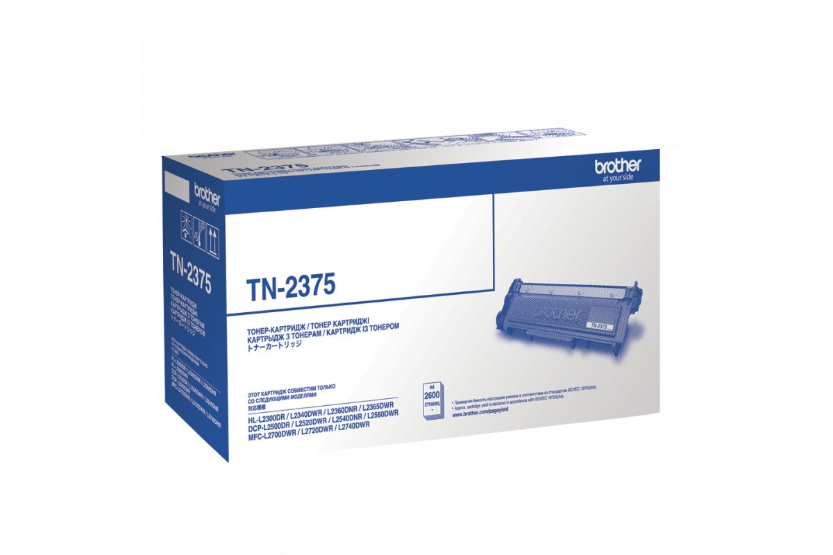 Тонер Картридж Brother TN2375 черный для Brother HLL2300/2340/2360/2365 DCPL2500/2520/2540/2560 MFCL2700/2720/2740 (2600стр.)