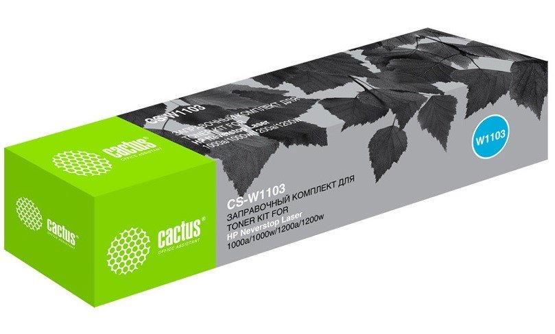 Картридж лазерный Cactus CS-W1103 черный (2500стр.) для HP Neverstop Laser 1000/1200