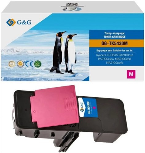 Картридж лазерный G&G GG-TK5430M пурпурный 1250стр для Kyocera Ecosys PA2100cx/PA2100cwx/MA2100cfx/MA2100cwfx