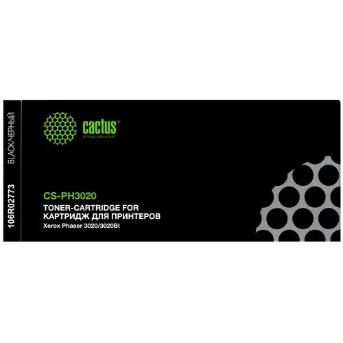 Картридж CACTUS CS-PH3020 PH3020/WC3025 1.5K Black