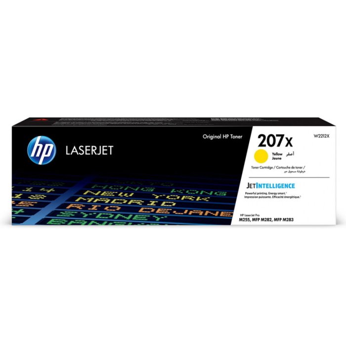 Картридж лазерный HP 207X W2212X желтый (2450стр.) для HP M255/MFP M282/M283