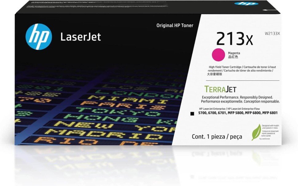 Тонер-картридж HP W2133X 213X High Yield, пурпурный Magenta Original LaserJet Toner Cartridge