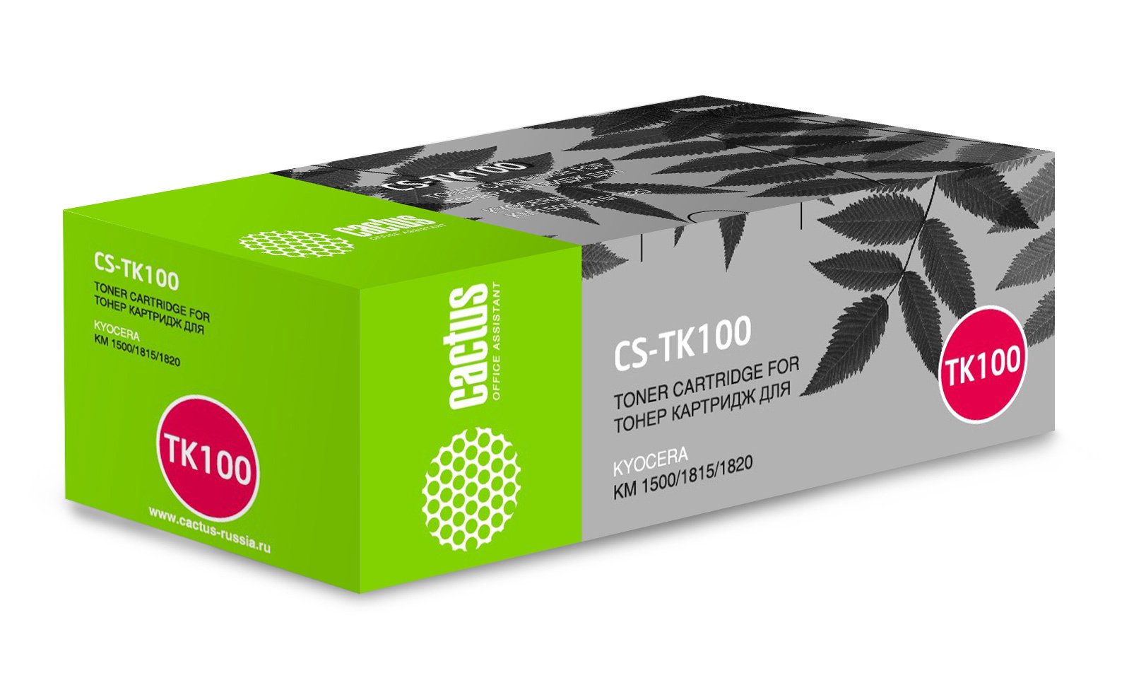 Тонер Картридж Cactus CS-TK100 черный для Kyocera Mita KM-1500/1815/1820 (6000стр.)