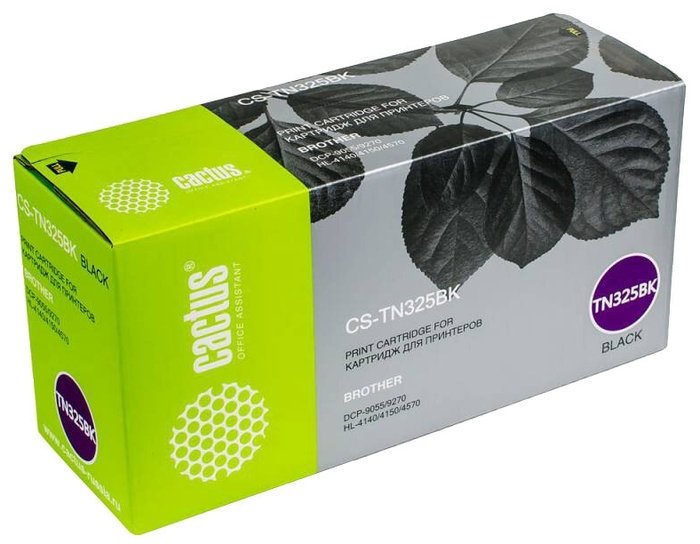 Тонер Картридж Cactus CS-TN325BK черный для Brother DCP 9055/9270; HL 4140/4150/4570  (4000стр.)