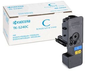 Тонер-картридж Kyocera 1T02R7CNL0 TK-5240C 3 000 стр. Cyan для P5026cdn/cdw, M5526cdn/cdw