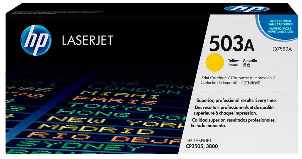Тонер-картридж HP Q7582A Color LaserJet Yellow Print Cartridge