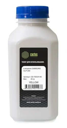 Тонер Cactus CS-TSG3Y-45 желтый для Samsung CLP Universal
