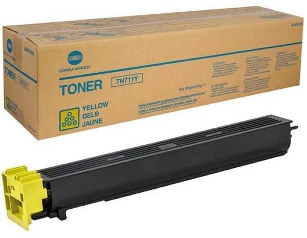 Тонер Konica-Minolta bizhub (A3VU250) C654/754/Pro C754 желтый TN-711Y