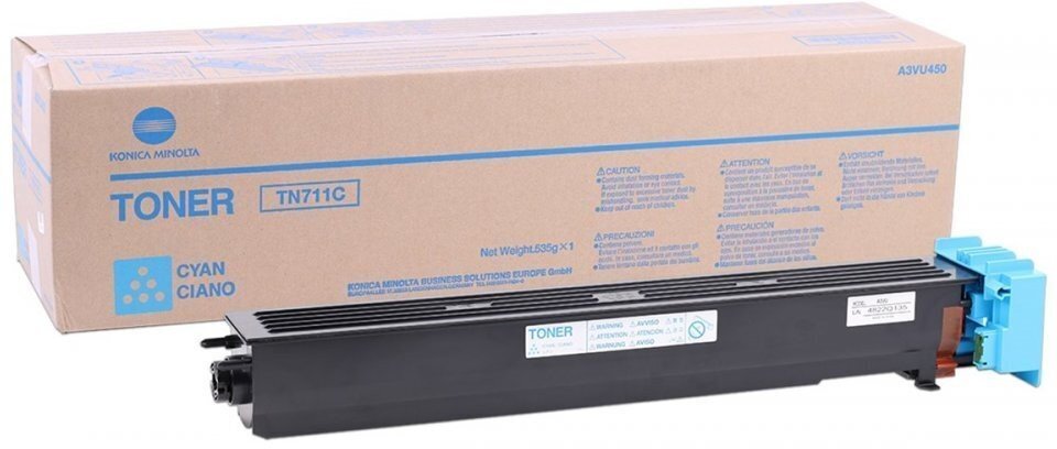Тонер Konica-Minolta bizhub (A3VU450) C654/754/Pro C754 синий TN-711C