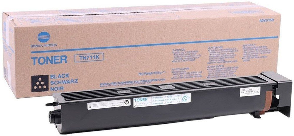 Тонер Konica-Minolta bizhub (A3VU150) C654/754/Pro C754 черный TN-711K