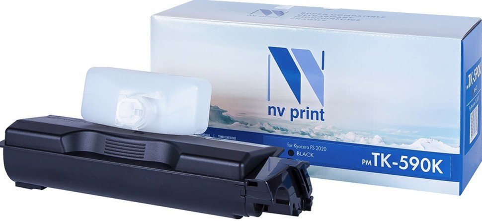 Тонер-картридж NV Print TK-590BK (NV-TK590Bk) для Kyocera FS-C2026MFP/C2126/C2526MFP/C2626/C5250DN/P6026cdn/M6526cdn (7000k), Black