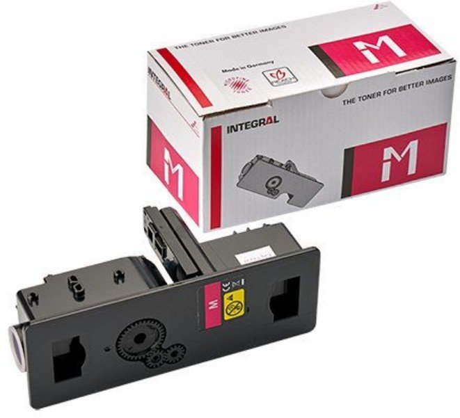 Тонер-картридж Integral TK-5240M (12100318) пурпурный с чипом для Kyocera Ecosys M5526cdn, M5526cdw, P5026cdn, P5026cdw как TK 5240M Европейская вер