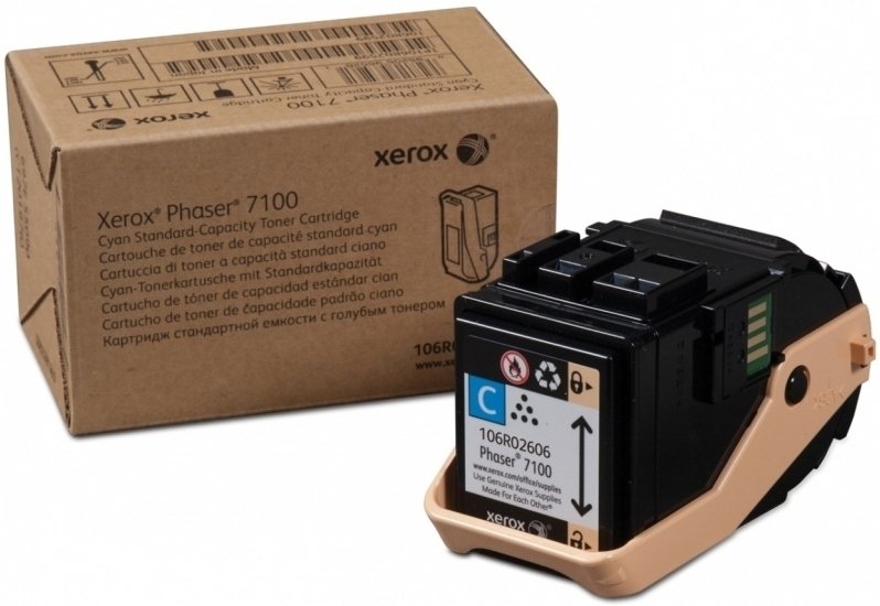 Тонер-картридж Xerox 106R02606 голубой для Phaser 7100 4500 стр.(Channels)