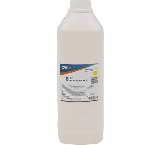 Тонер CET OSP0231Y-500 PK231 для Kyocera Ecosys M8124cidn/8130cidn (Japan) Yellow, 500г/бут