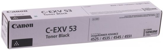Тонер-картридж Canon C-EXV53 0473C002 черный для принтера iR ADV 4525i/4535i/4545i/4551i 260гр.