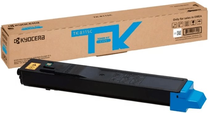 Тонер-картридж Kyocera 1T02P3CNL0 TK-8115C 6 000 стр. Cyan для M8124cidn/M8130cidn