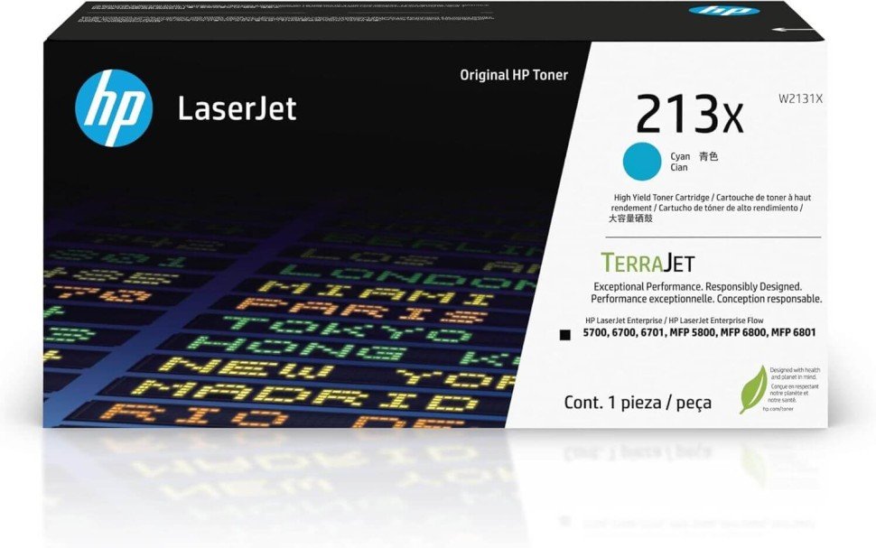 Тонер-картридж HP W2131X Inc. 213X Cyan High Yield Original LaserJet Toner Cartridge