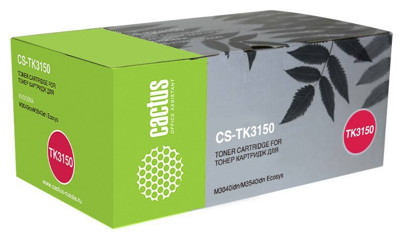 Тонер-картридж Cactus CS-TK3150 черный, 14500 стр., для Kyocera Ecosys M3040idn/M3540idn
