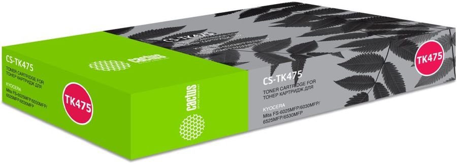 Тонер-картридж Cactus CS-TK475 для принтеров FS-6025MFP/6025MFP/B/FS-6030MFP 15000 страниц.