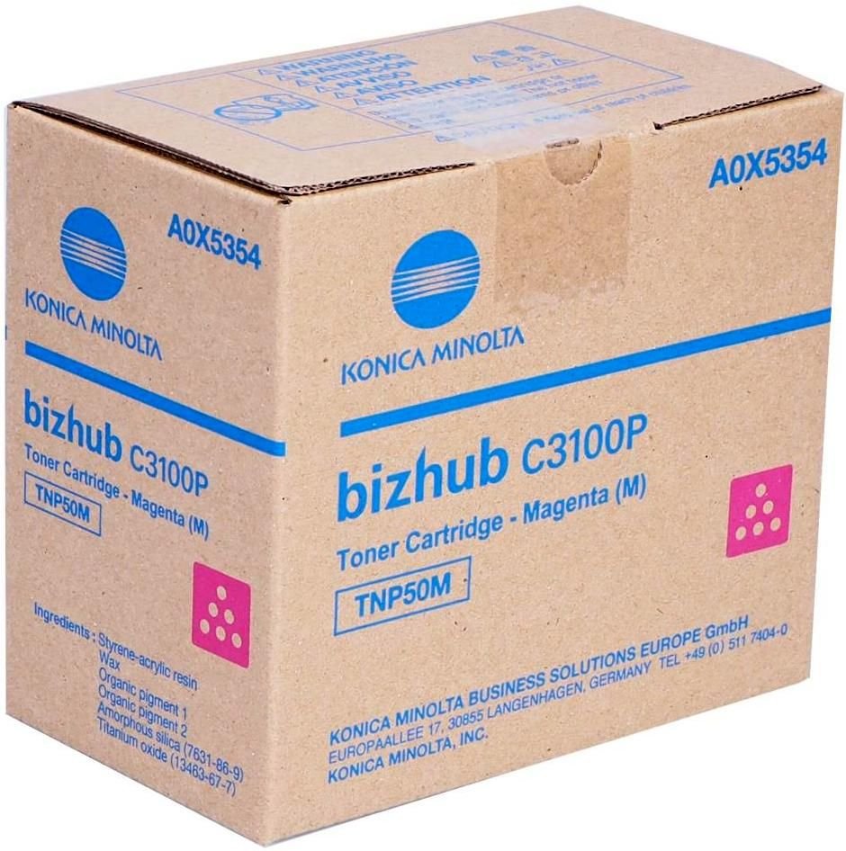 Тонер Konica-Minolta bizhub (A0X5354) C3100P красный TNP-50M