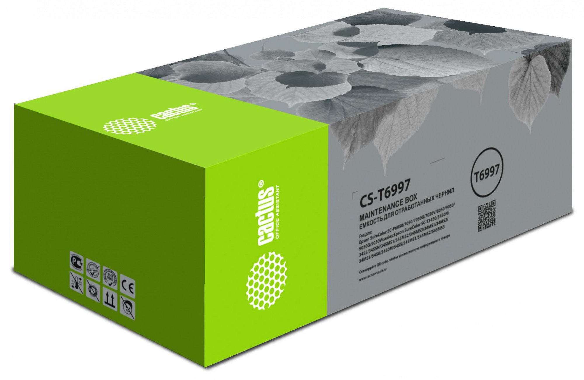 Бункер Cactus CS-T6997 T6997 емкость для отработанных чернил для Epson SureColor SC-P6000/7000/8000