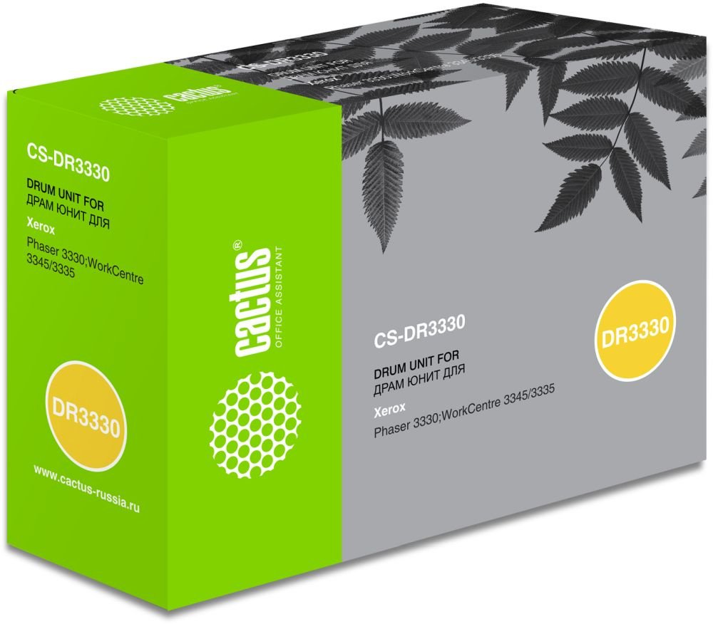Блок фотобарабана Cactus CS-DR3330 101R00555 черный ч/б 30000стр. для Ph 3330/WC 3345/3335 Xerox