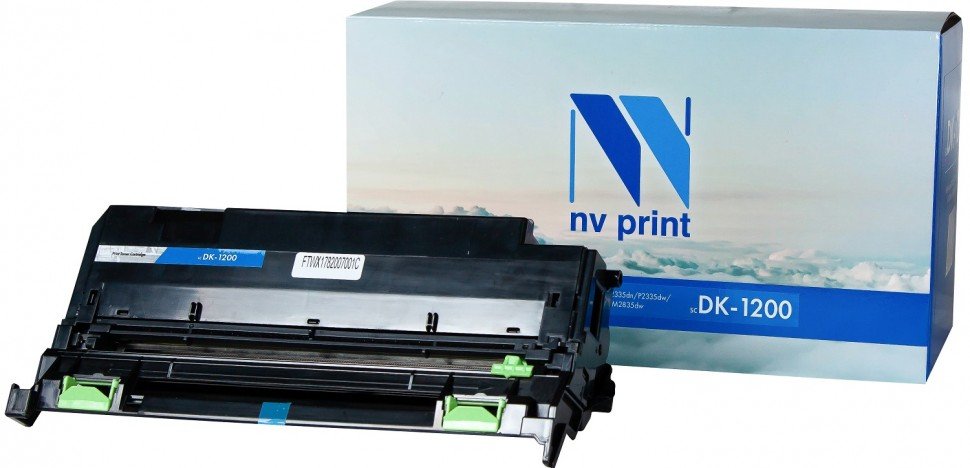 Драм-картридж лазерный NV Print NV-DK-1200 черный, 100000 страниц, совместимый, для Kyocera M2235/M2735/M2835/P2335 (DK-1200)