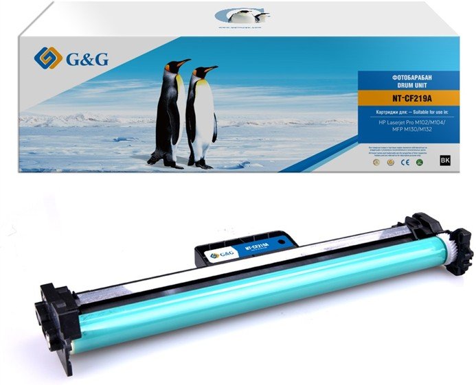 Блок фотобарабана G&G GG-CF219A ч/б:12000стр. для LJ Pro M102/M104/MFP M130/M132 HP