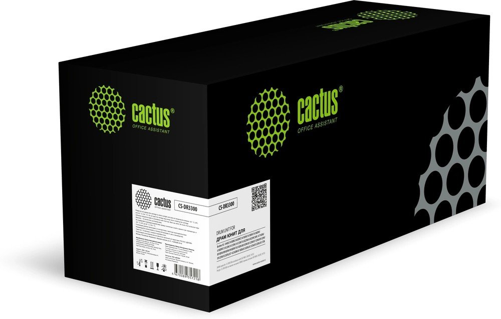 Блок фотобарабана Cactus CS-DR3300 DR-3300 черный ч/б 30000стр для HL-5440D/5450DN/5450DNT/5470DW/5470DWT/6180DW/6180DWT/5452DN/5472DW/5472DWT/6182DW