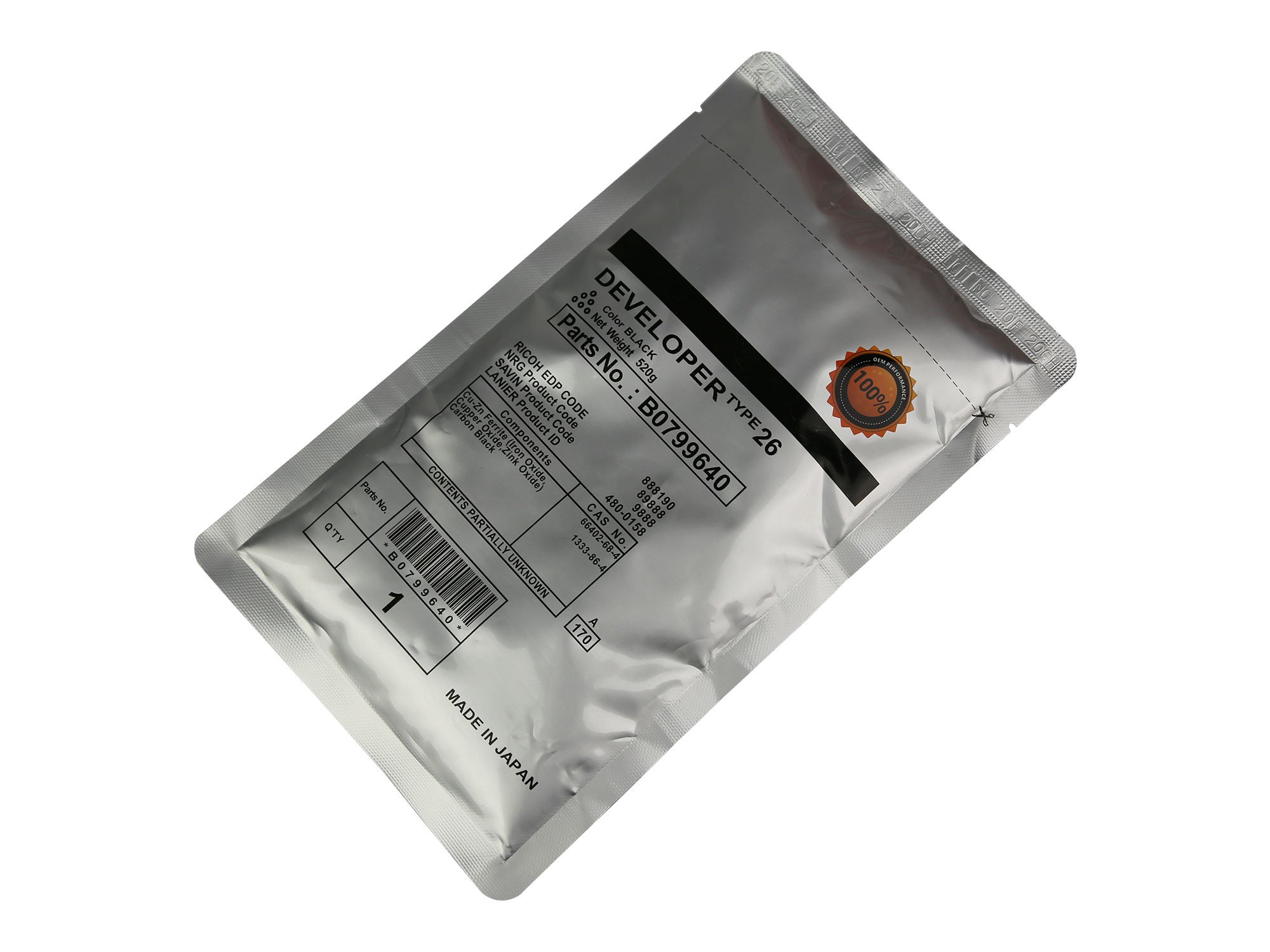 Девелопер Cet CET6832N (Type 26) для Ricoh Aficio 1035/1045/2035/2045/3035/3045 200000стр.