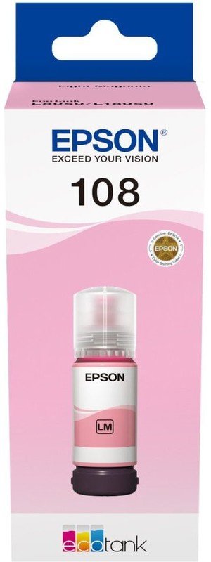 Чернила Epson 108 C13T09C64A светло-пурпурный 70мл для Epson L8050/L18050