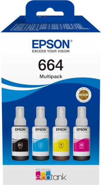 Чернила EPSON C13T66464A для L100 4-Colour multipack